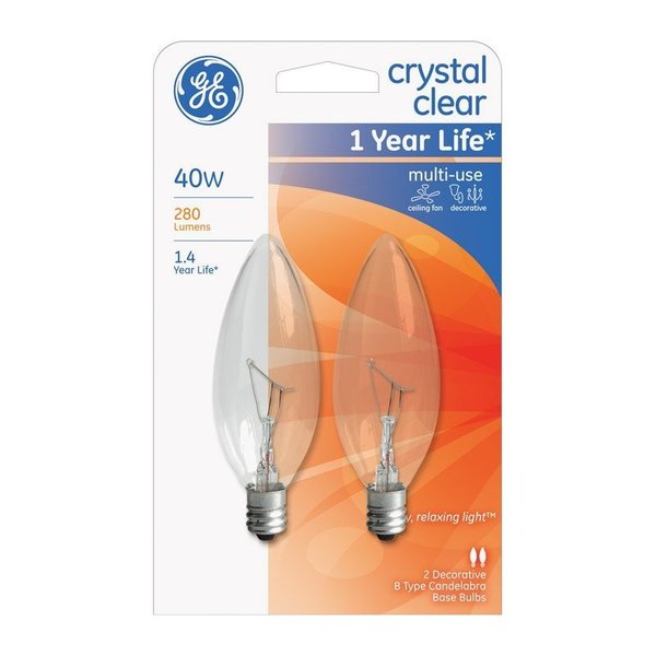 Current Ge2Pk40W Clr Blunt Bulb 75033